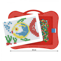Joc educativ mozaic, TechnoK, 340 de pioneze de 9 mm, colorate