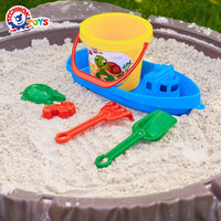 Set de nisip, TechnoK, galeata, vaporas si accesorii