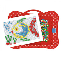 Joc educativ mozaic, TechnoK, 340 de pioneze de 9 mm, colorate