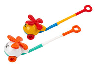 Jucarie zornaitoare de impins, TechnoK, (9437) elicopter, unisex, multicolor