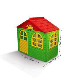 Casuta de joaca pentru copii pentru interior sau exterior, Doloni 128.5 x 78 x 119.5 cm, verde