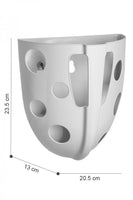 Cos de depozitare jucarii de baie, TechnoK, (7754) cu ventuze de fixare, roz
