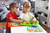 Joc educativ mega mozaic, TechnoK, pentru bebe, 26 pioneze si 10 sabloane