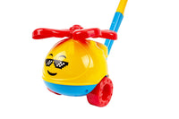 Jucarie zornaitoare de impins, TechnoK, (9437) elicopter, unisex, multicolor