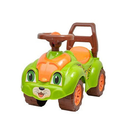 Masinuta de impins, Technok, antemergator ride on, cu claxon, tigru, verde