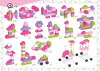 Set cuburi de constructie, Technok, 90 de piese