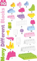 Set cuburi de constructie, Technok, 90 de piese