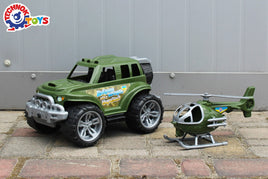 Set de 2 vehicule militare, TechnoK, masinuta de teren si elicopter