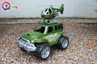 Set de 2 vehicule militare, TechnoK, masinuta de teren si elicopter