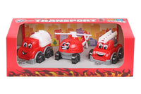Set de 3 mini vehicule vesele, TechnoK, rosu