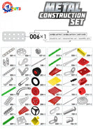 Set de construit metalic, TechnoK, 15 modele de vehicule, 337 de piese