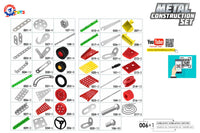 Set de construit metalic, TechnoK, 30 modele de vehicule, 381 de piese