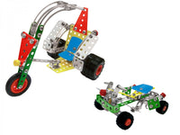 Set de construit metalic, TechnoK, 8 modele de vehicule, 198 de piese