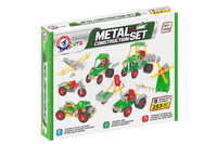 Set de construit metalic, TechnoK, 8 modele de vehicule agricole, 253 de piese