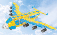 Set de construit metalic, TechnoK, aeronava avion Mriya, 1110 piese