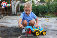 Tractor cu cupa, TechnoK, (3435) cu brat mobil, verde