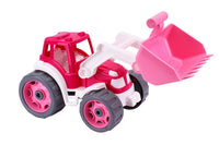 Utilaj de constructie, tractor excavator, TechnoK, roz